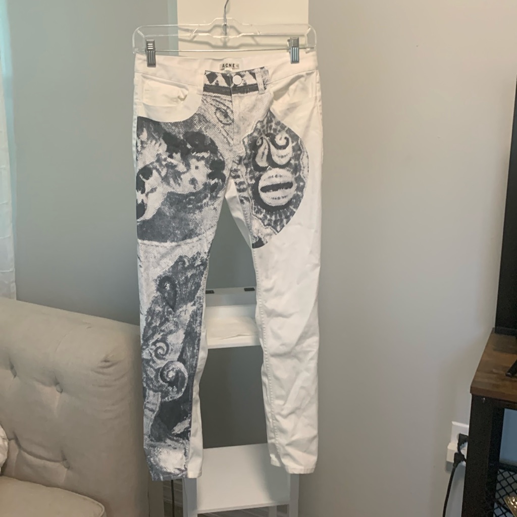 Acne Studios Money Print Jeans